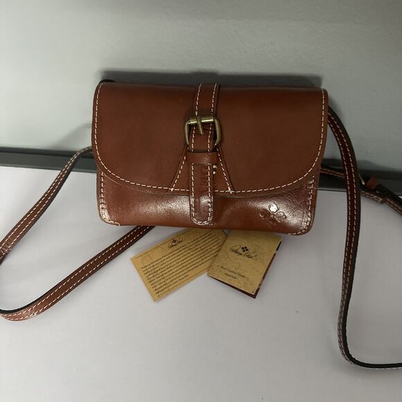 NWT Patricia Nash Torri Crossbody Leather Adjustable Strap Small Handbag Purse - Picture 1 of 9